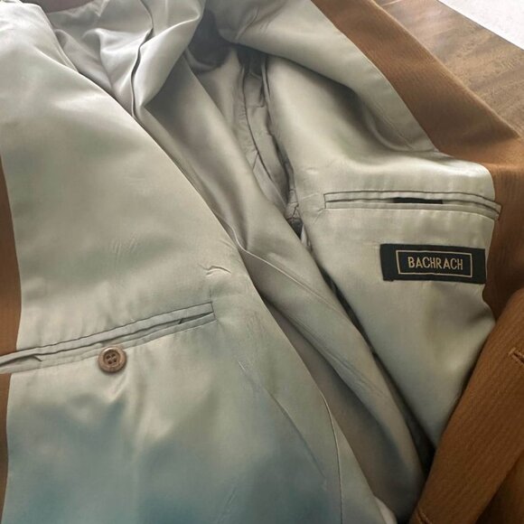 Vintage Bachrach 3X Men's Fine Tailored Camel Wool Suit Jacket Made in Russia - Picture 6 of 6